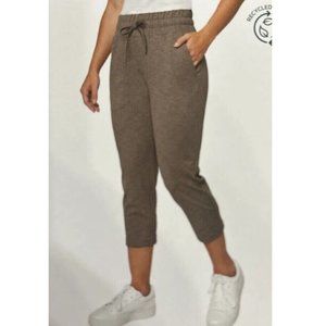 NWoT Mondetta Women Space Dye Capri Jogger Activewear Brown Size M $60 8D067